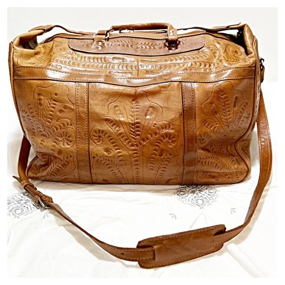 Force Ten Classic, Authentic Hand Made Genuine Leather Large Duffle Bag- UNISEX - Picture 2 of 10